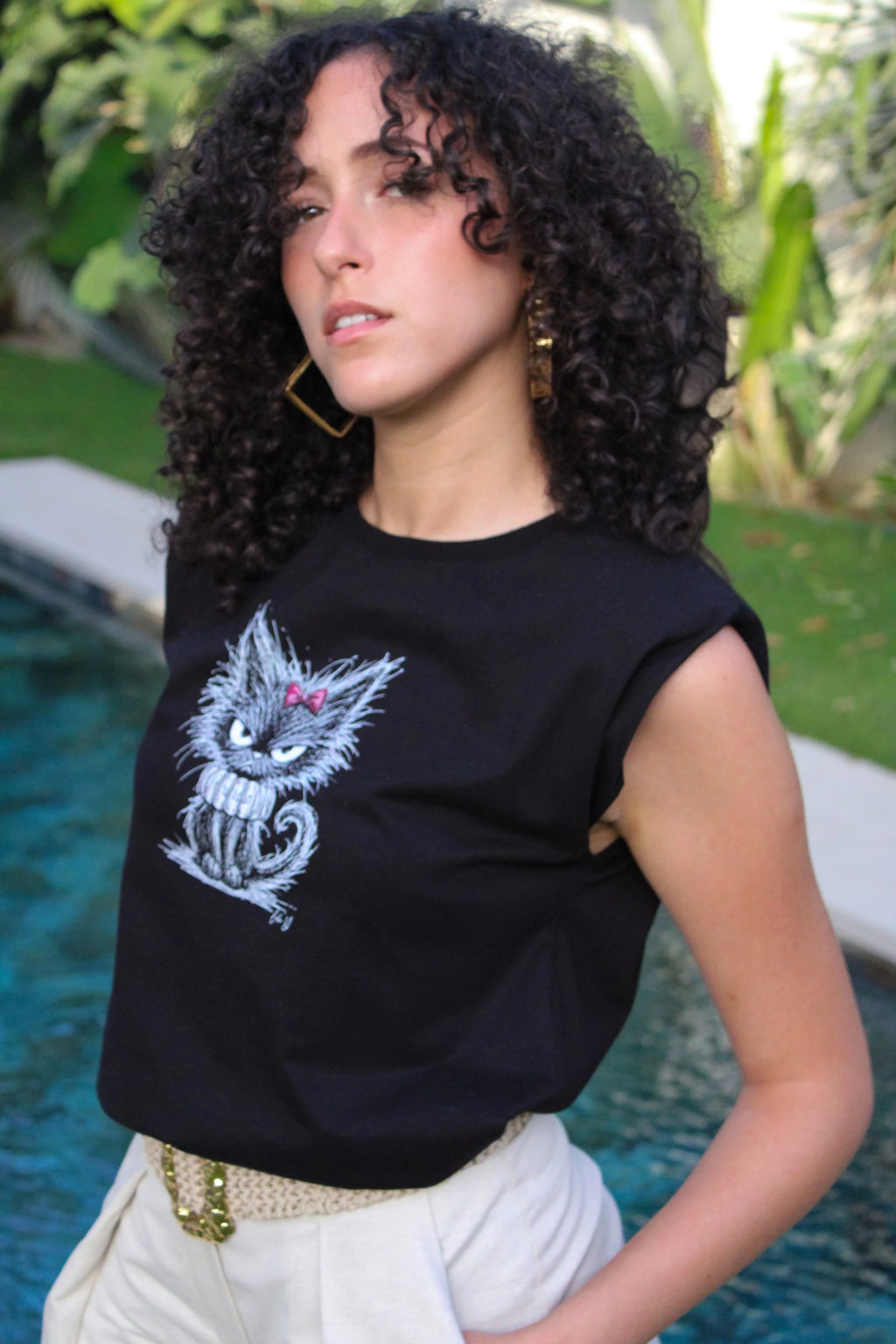 T-shirt Bastet Noir