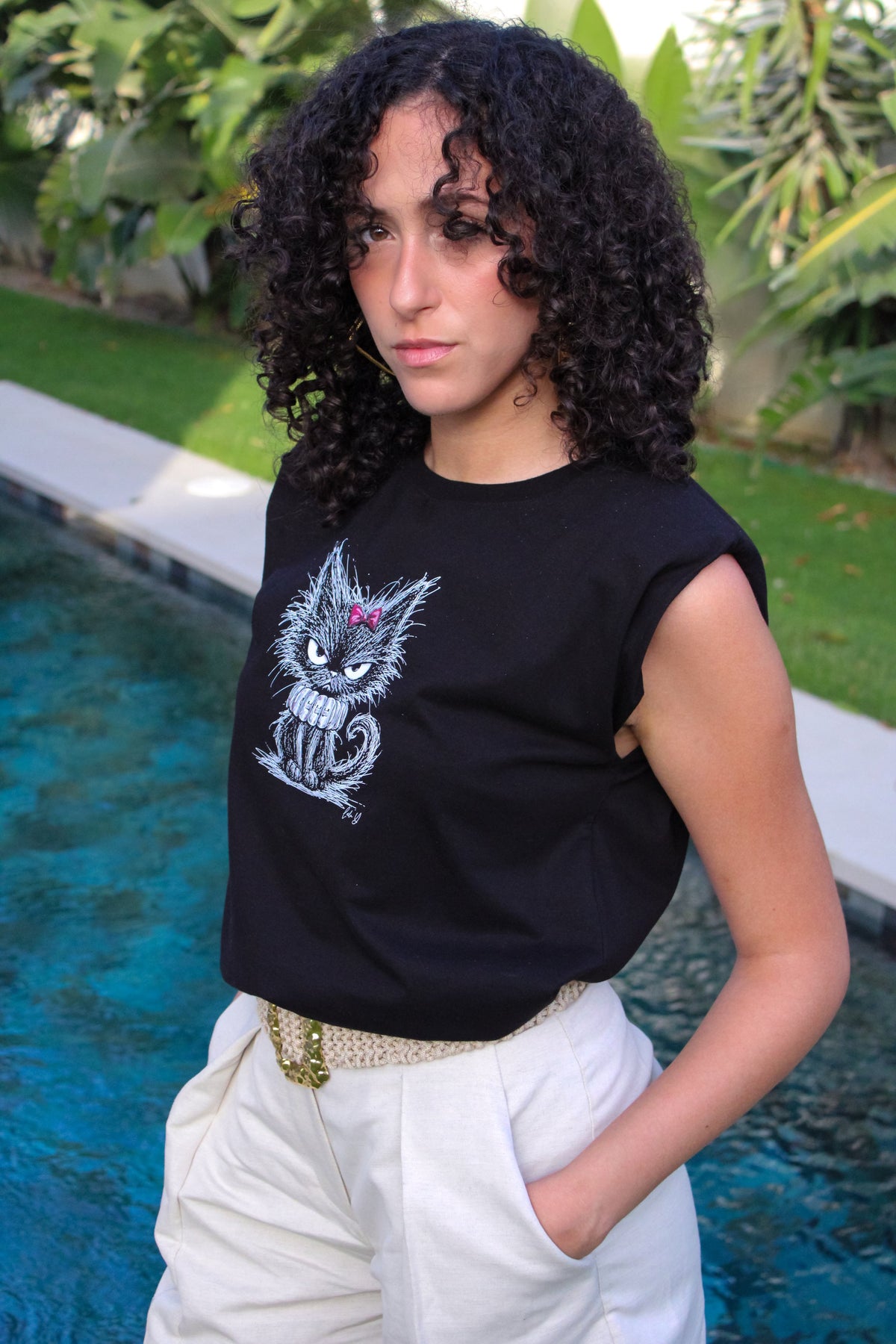 T-shirt Bastet Noir